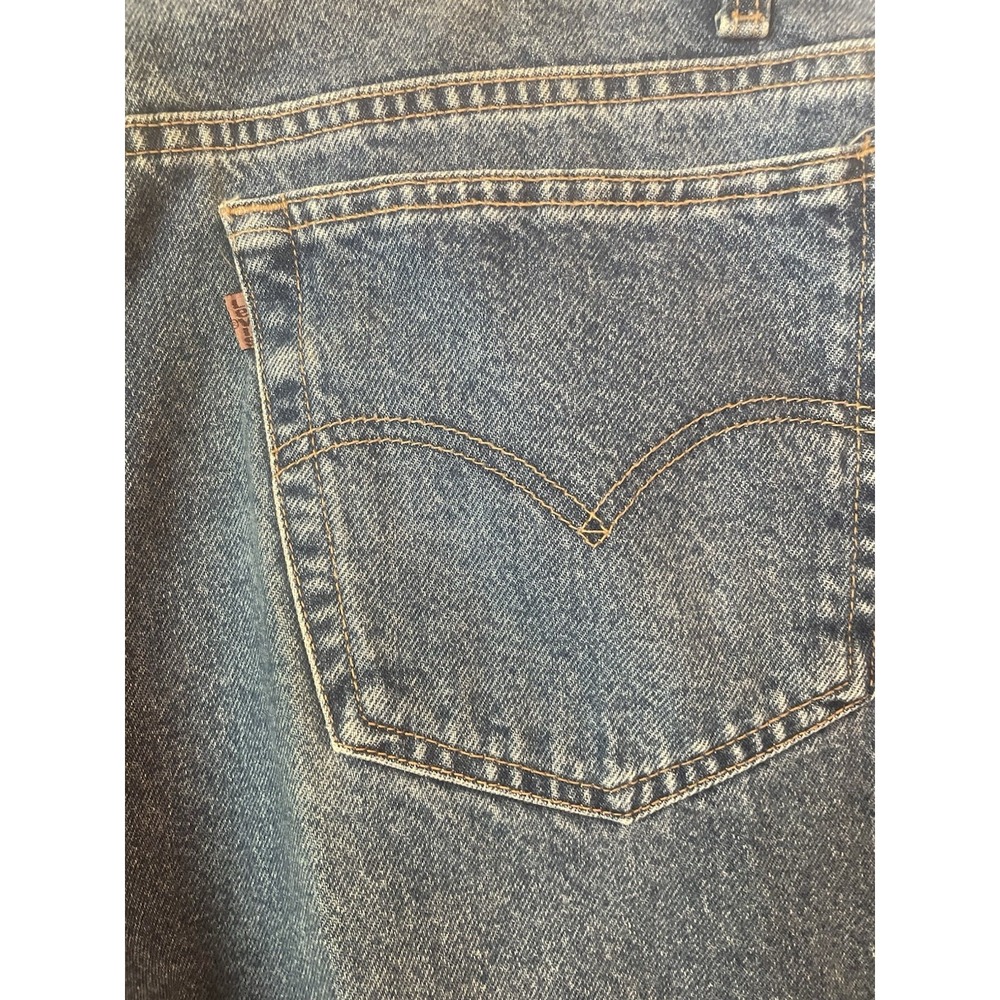 Vintage Levis Jeans Mens Size 42x32  Light Wash 545 Loose Fit 90s 1998 Brown Tab - Picture 6 of 6